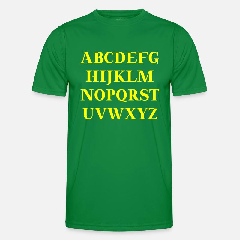 Idée cadeau ABC Alphabet T-shirt sport Homme