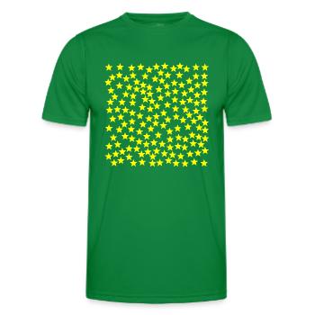 Gelbe Sterne Geschenkidee gelb - Männer Funktions-T-Shirt - Kelly Green - Vorne - AI Model Male 178 dark (178cm)