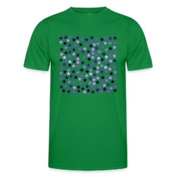 Étoiles rose violet lavande Violet Violet idée cadeau - T-shirt sport Homme - vert - Devant - AI Model Male 178 dark (178cm)