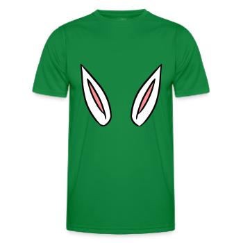 Oreilles de lapin idée de cadeau rabbit ears - T-shirt sport Homme - vert - Devant - AI Model Male 178 dark (178cm)