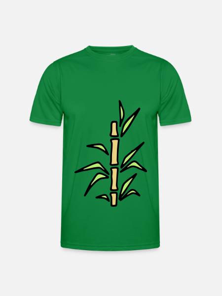 Bambus Bamboo Bambusrohr - Männer Funktions-T-Shirt - Kelly Green