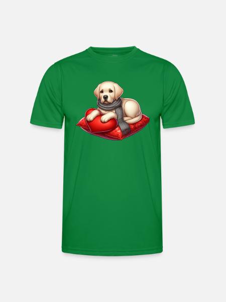 Lab Dog Lover - Men's Functional T-Shirt - kelly green