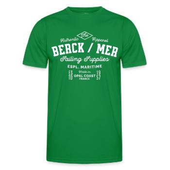Berck sur Mer Segelzubehör - Männer Funktions-T-Shirt - Kelly Green - Vorne - AI Model Male 178 dark (178cm)