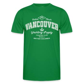 Vancouver Yachting Supply Country Club - Men's Functional T-Shirt - kelly green - Front - AI Model Male 178 dark (178cm)