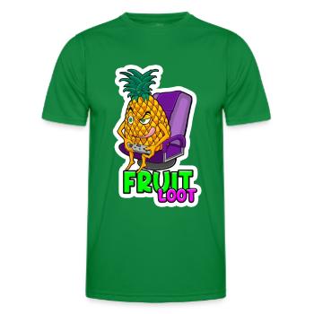 Butin de fruits de joueur d’ananas - T-shirt sport Homme - vert - Devant - AI Model Male 178 dark (178cm)