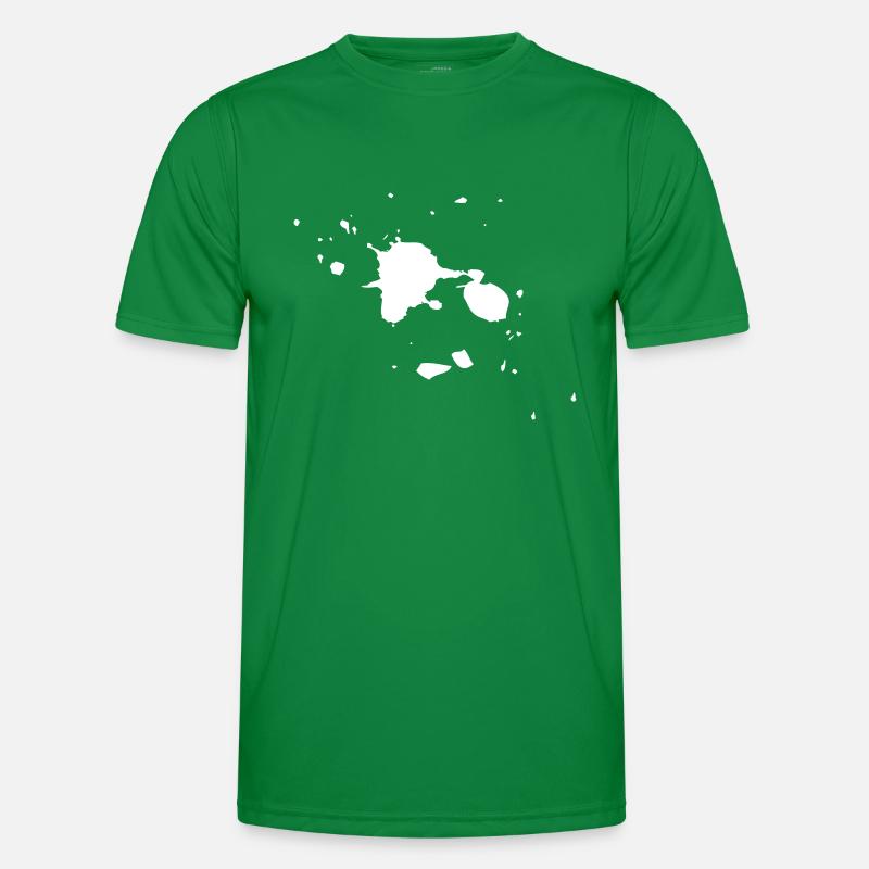 Klecks - Männer Funktions-T-Shirt - Kelly Green