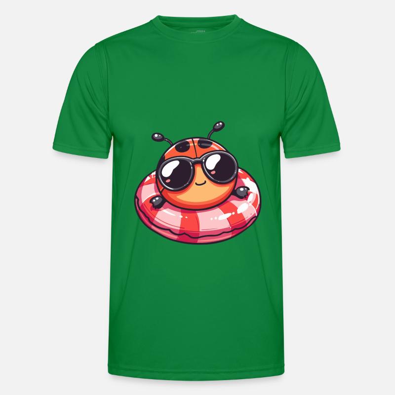 Ladybug Comic Cool - Men's Functional T-Shirt - kelly green