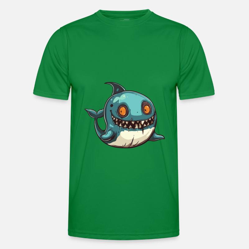 Whale Halloween Comic Funny - Men's Functional T-Shirt - kelly green