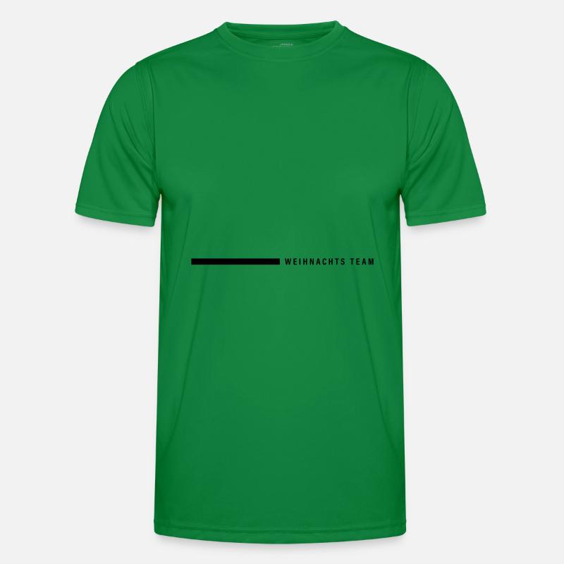 Weihnachts Team Linie - Männer Funktions-T-Shirt - Kelly Green