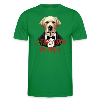 Labrador Retriever MAMA Art Lab chien Chiot - T-shirt sport Homme - vert - Devant - AI Model Male 178 dark (178cm)