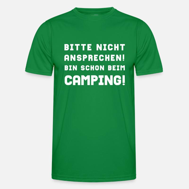 bitte nicht ansprechen camping Männer Funktions-T-Shirt