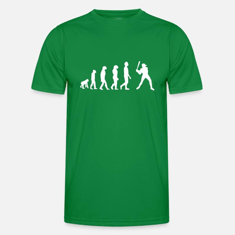 Baseball evolution - Men's Functional T-Shirt - kelly green