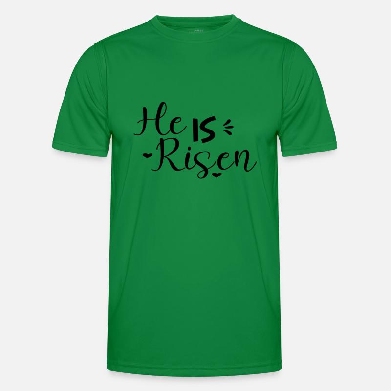 He Is Risen Männer Funktions-T-Shirt