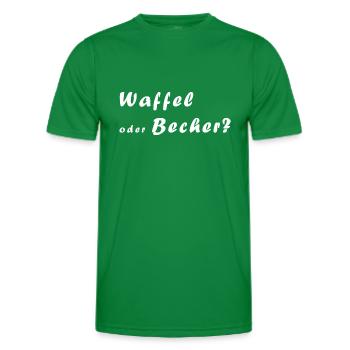 Eisdiele - Waffel oder Becher für's Eis - Männer Funktions-T-Shirt - Kelly Green - Vorne - AI Model Male 178 dark (178cm)