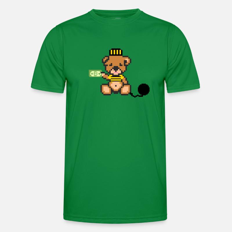 Pixel Bear Prisoner Men's Functional T-Shirt