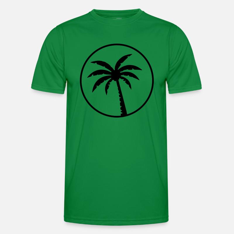 palm design tree Männer Funktions-T-Shirt