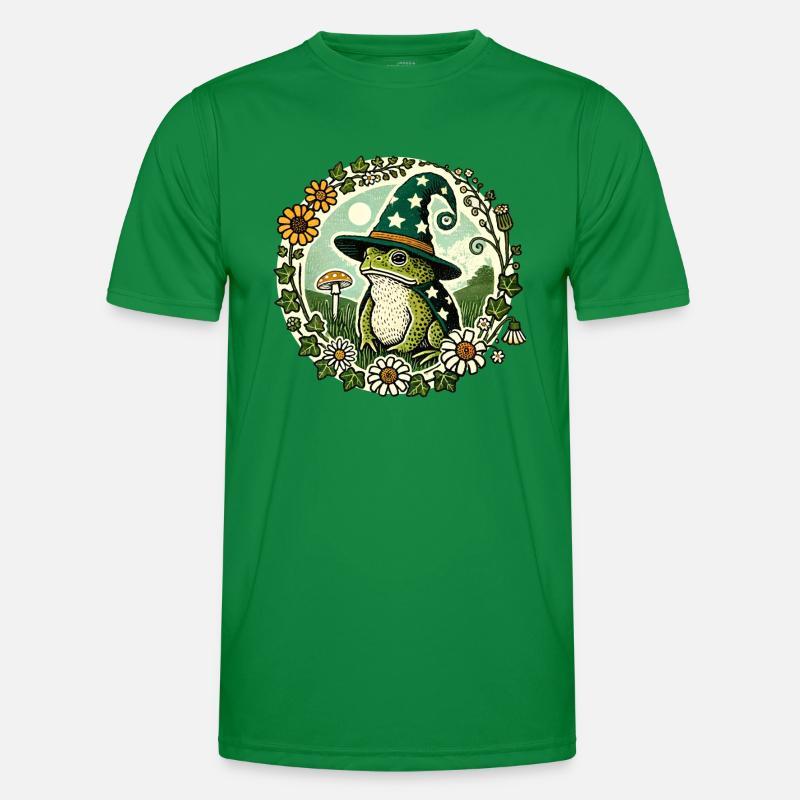 Toad Wizard - Men's Functional T-Shirt - kelly green