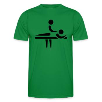 Physiothérapeute - T-shirt sport Homme - vert - Devant - AI Model Male 178 dark (178cm)