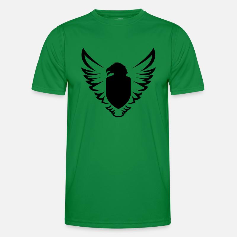 eagle-bird-shield-shield-shild-wing-01 - Men's Functional T-Shirt - kelly green