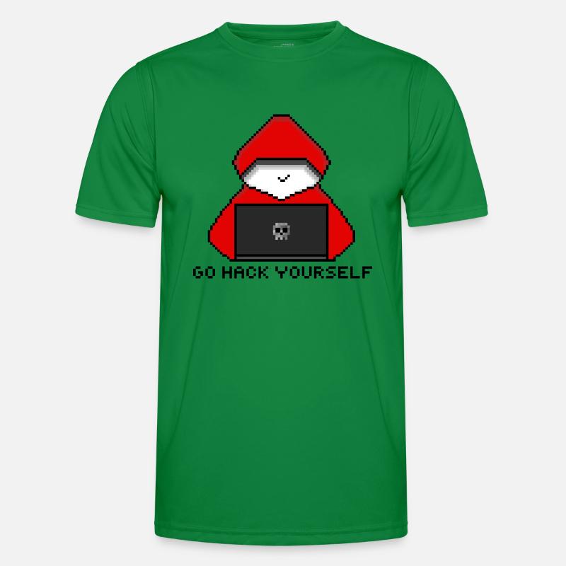 Go Hack Yourself Pixel Art Men's Functional T-Shirt