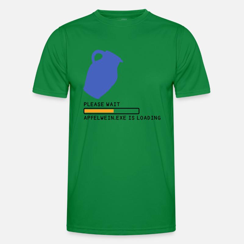 Bembel Loading please wait - Männer Funktions-T-Shirt - Kelly Green