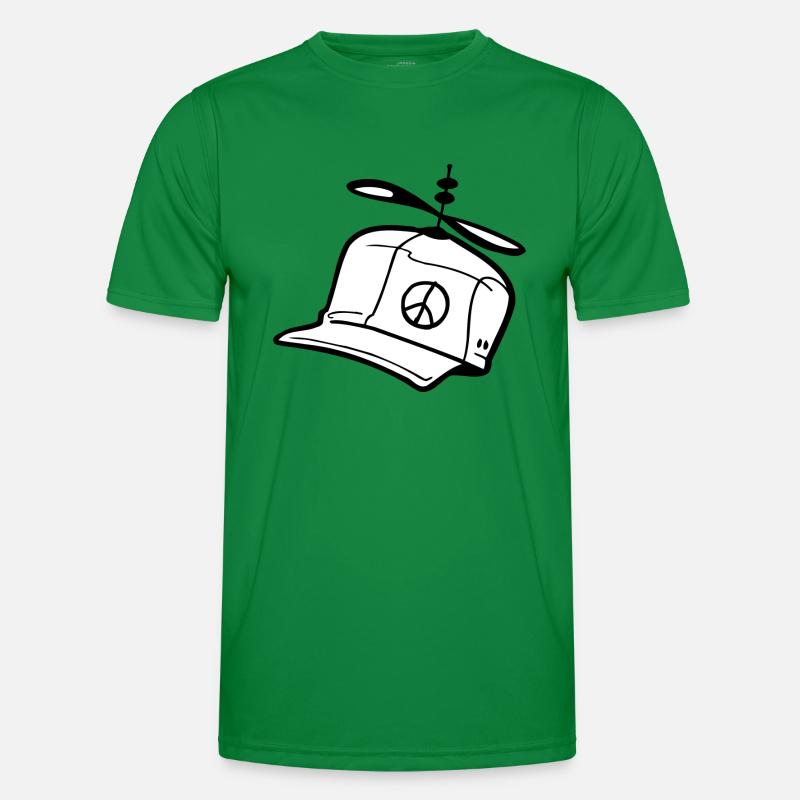 Cap "Peace" Männer Funktions-T-Shirt
