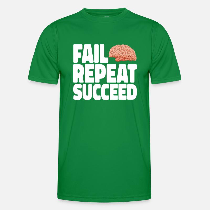 Fail into Succeed white Men's Functional T-Shirt