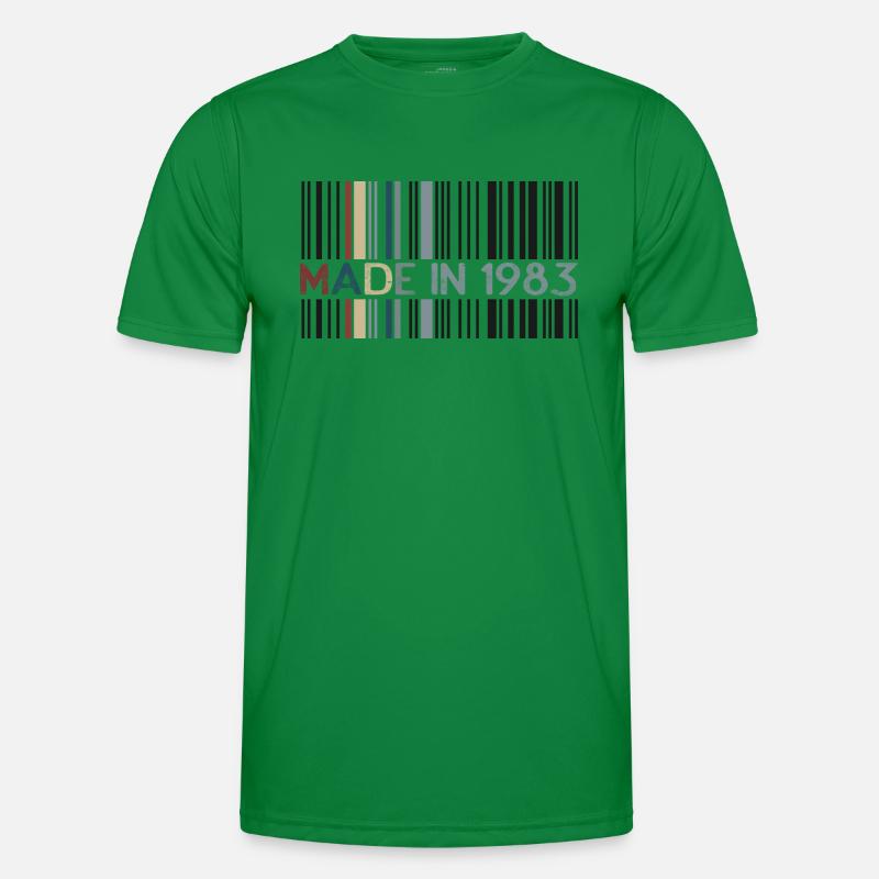 1983 Barcode-Jubiläum Männer Funktions-T-Shirt