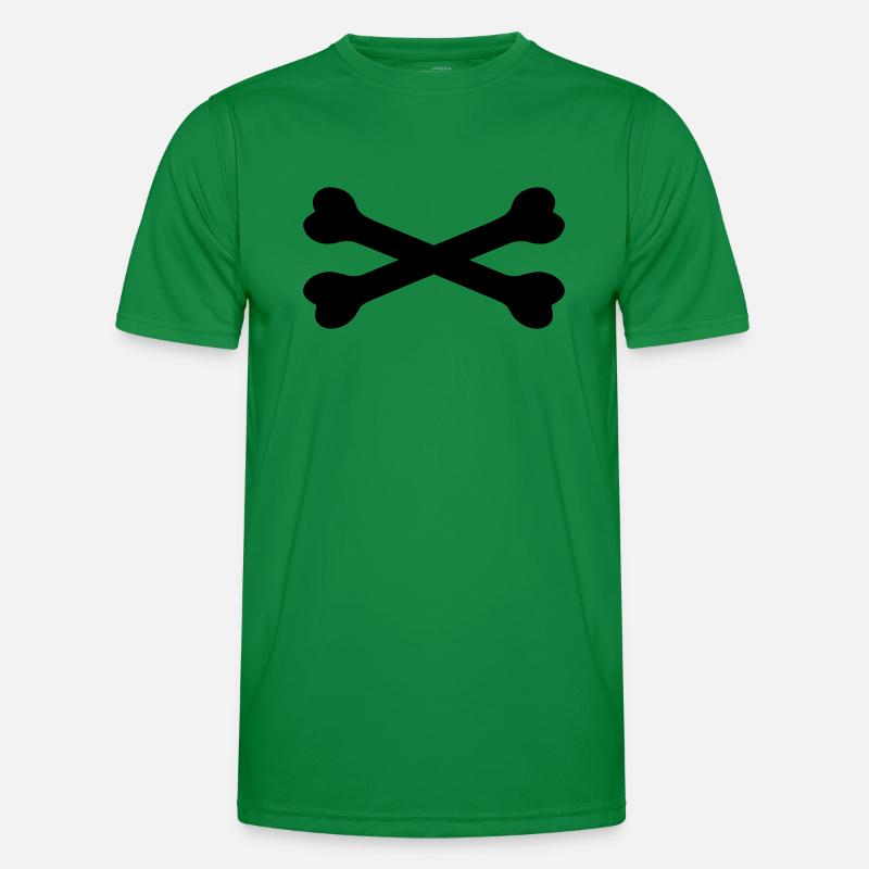 Knochen - Männer Funktions-T-Shirt - Kelly Green