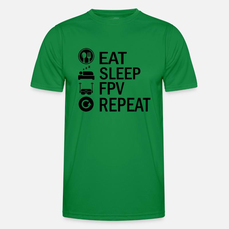 Drone FPV Drones - Men's Functional T-Shirt - kelly green