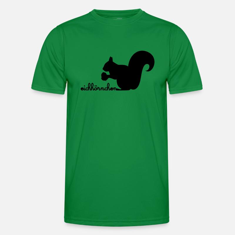 Eichhörnchen mit Eichel Männer Funktions-T-Shirt