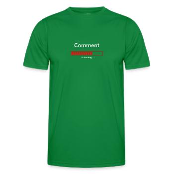 Comment is loading - Kommentar lädt - Männer Funktions-T-Shirt - Kelly Green - Vorne - AI Model Male 178 dark (178cm)