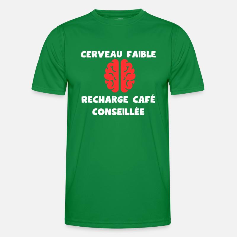Weak brain, coffee recharge recommended Men's Functional T-Shirt