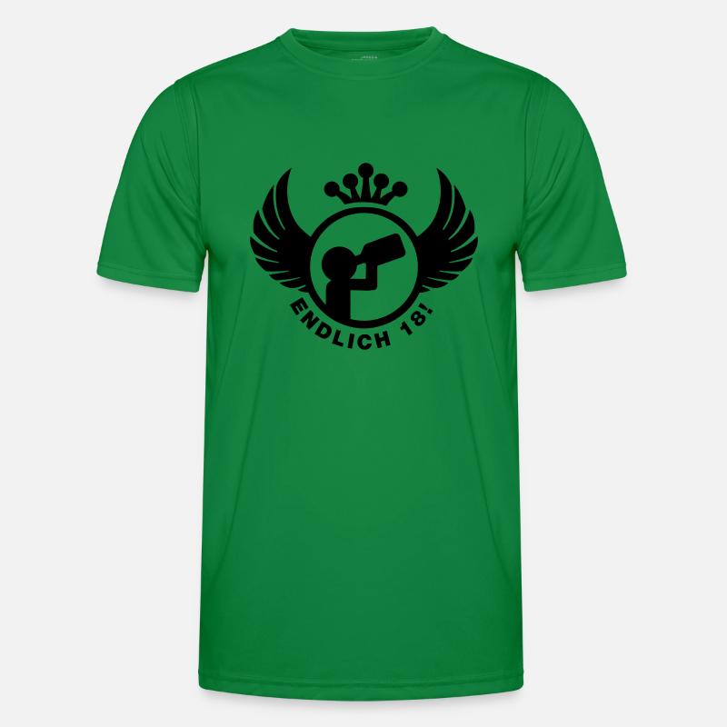 Endlich 18! Design Männer Funktions-T-Shirt