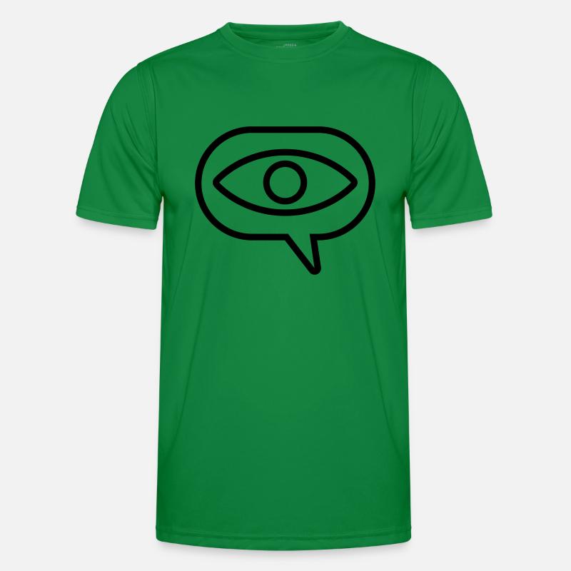 Visual Vision Eye Speech Bubble - Men's Functional T-Shirt - kelly green