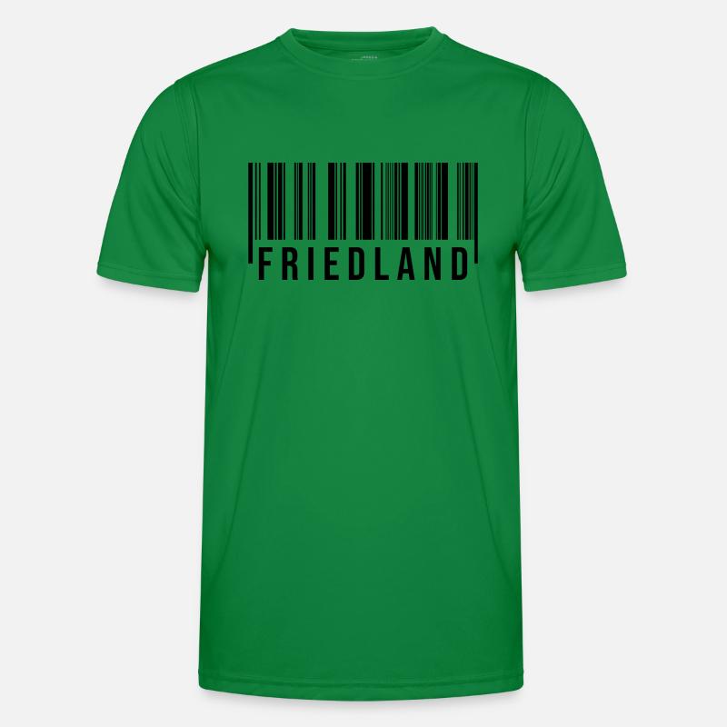 Friedland Strichcode Männer Funktions-T-Shirt