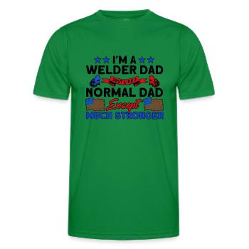 Soudeur SOUDEUR USA Cadeau patriotique - T-shirt sport Homme - vert - Devant - AI Model Male 178 dark (178cm)