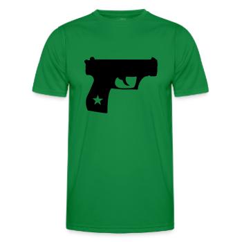 Pistol - Men's Functional T-Shirt - kelly green - Front - AI Model Male 178 dark (178cm)