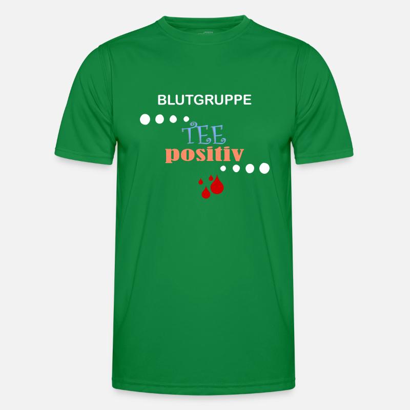 Blutgruppe TEE positiv Männer Funktions-T-Shirt