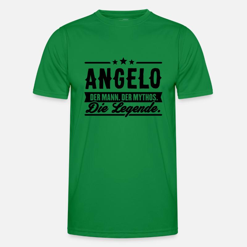 Mann Mythos Legende Angelo Männer Funktions-T-Shirt