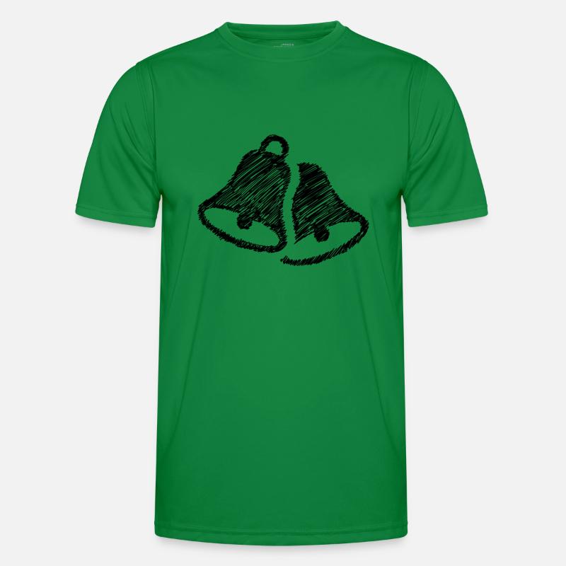 Bells Scribbled Bell Bell Black Men's Functional T-Shirt