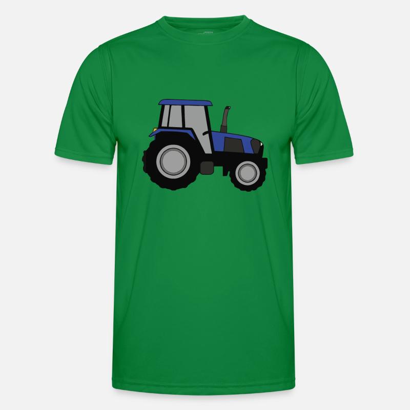 Traktor Illustration Geschenkidee - Männer Funktions-T-Shirt - Kelly Green