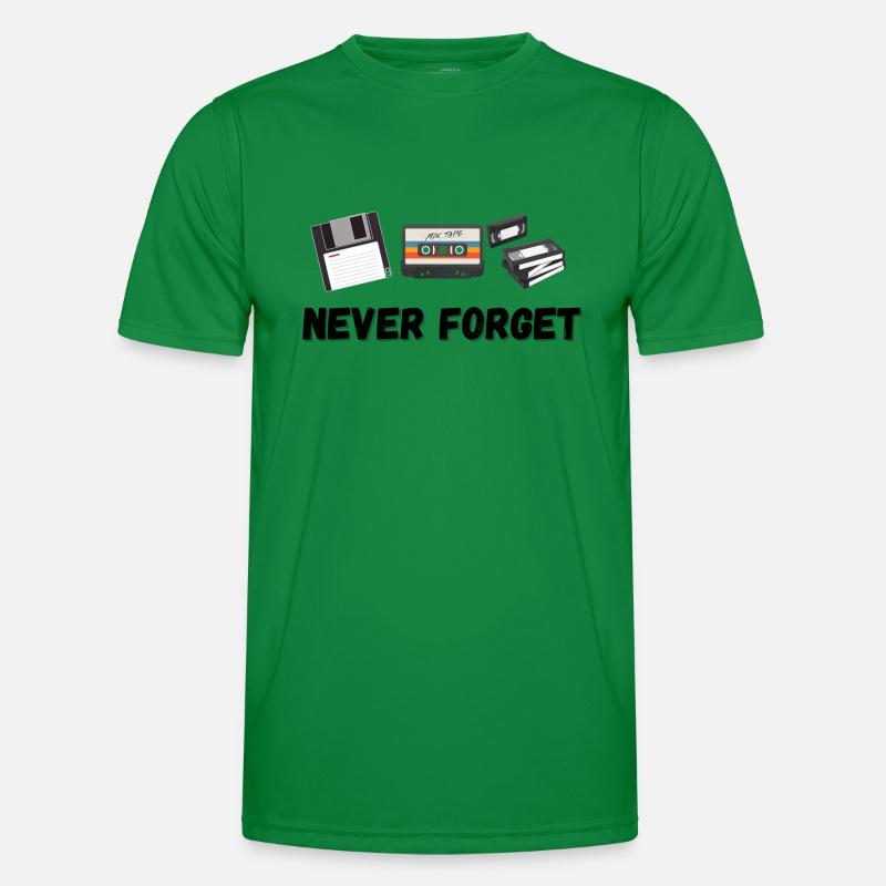 Never Forget Männer Funktions-T-Shirt