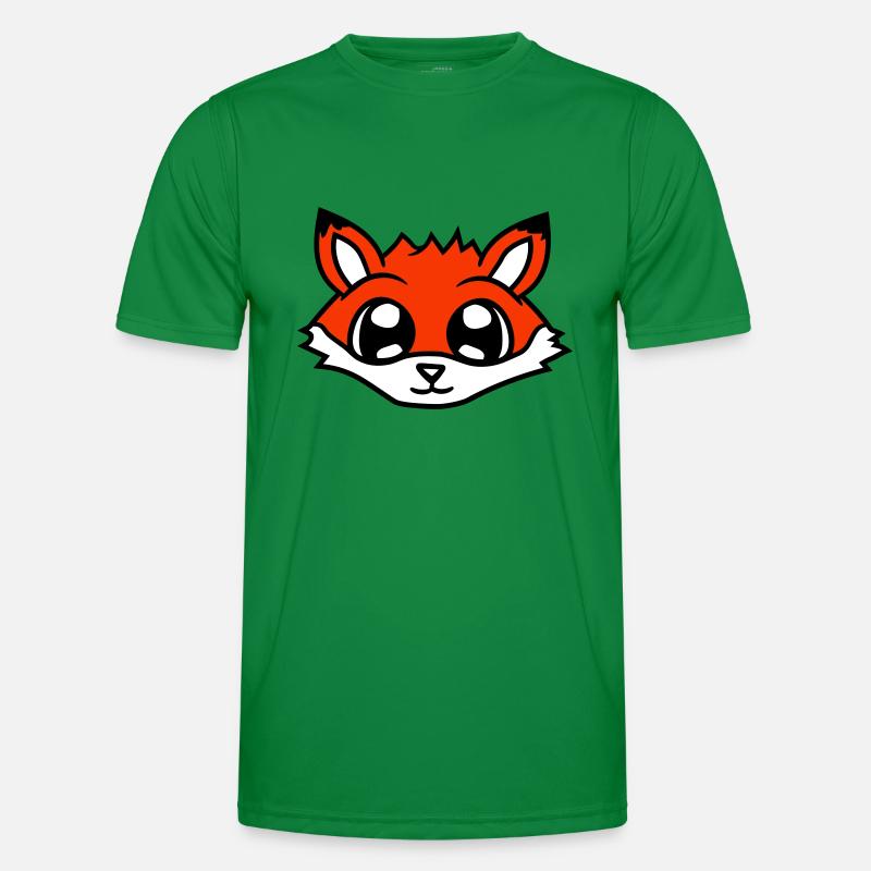 Fuchs Rotfuchs Wildes Tier Schlauer Wald Bewohner Männer Funktions-T-Shirt