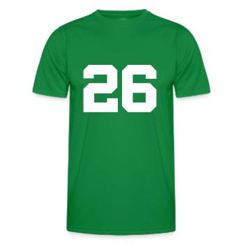 Anzahl 26 - Männer Funktions-T-Shirt - Kelly Green - Vorne - AI Model Male 178 dark (178cm)