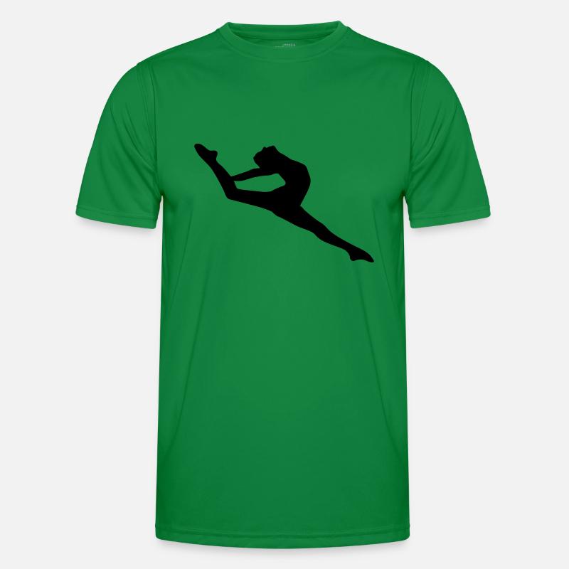 Vektor Balletttänzer Silhouette Männer Funktions-T-Shirt