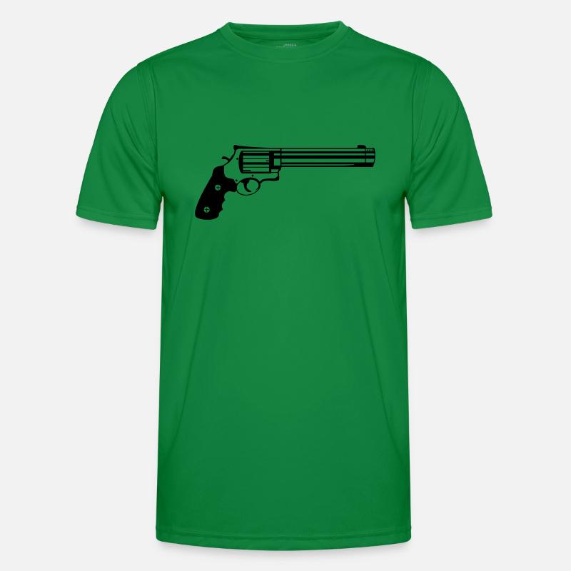 Pistole Männer Funktions-T-Shirt