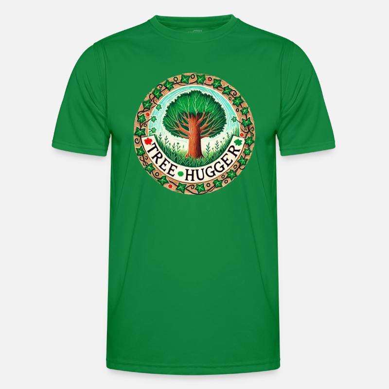 Tree Hugger - Men's Functional T-Shirt - kelly green