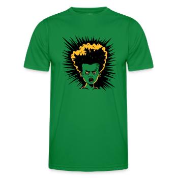 Schockierter Ausdruck - Männer Funktions-T-Shirt - Kelly Green - Vorne - AI Model Male 178 dark (178cm)