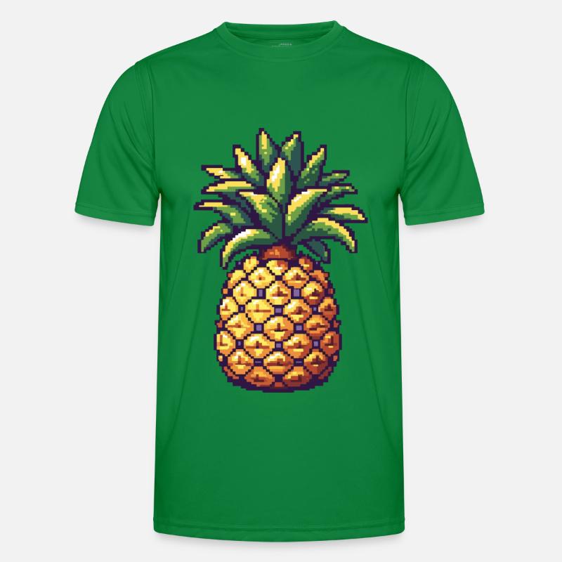 Ananas Pixel Symbol - Männer Funktions-T-Shirt - Kelly Green